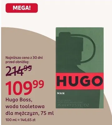 Woda toaletowa dla mężczyzn Hugo Boss Hugo Man promocja w Rossmann