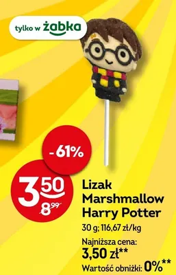 Lizak Marshmallow Harry Potter promocja w Żabka