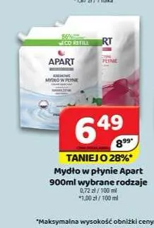 Mydło w płynie Apart promocja w Delfin