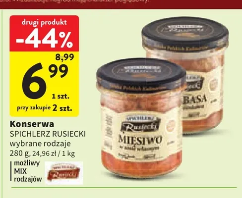 Konserwa Spichlerz Rusiecki promocja w Intermarche