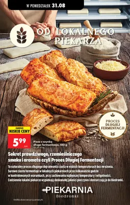 Pizza z szynką długa fermentacja promocja w Biedronka