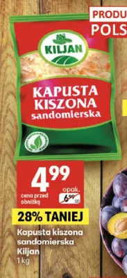 Kapusta kiszona sandomierska Kiljan promocja w Delikatesy Centrum