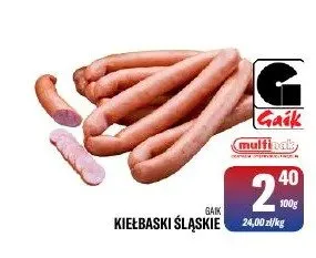 Kiełbaski Śląskie Gaik promocja w Tomi Markt
