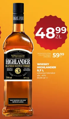 Whisky Highlander promocja w Duży Ben