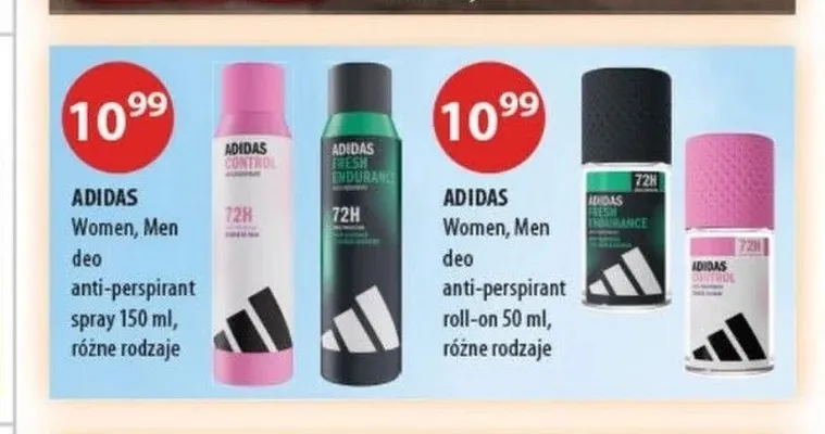 Dezodorant antyperspiracyjny roll-on Adidas promocja w Drogerie Laboo