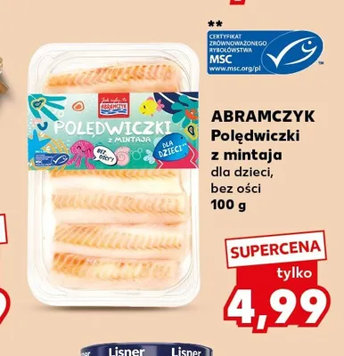 Polędwiczki z mintaja dla dzieci bez ości Abramczyk promocja w Kaufland