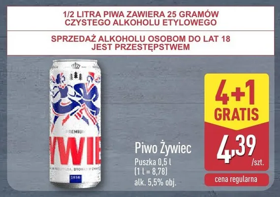 Piwo Żywiec promocja w Aldi