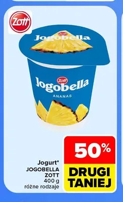 Jogurt Jogobella Zott promocja w Carrefour