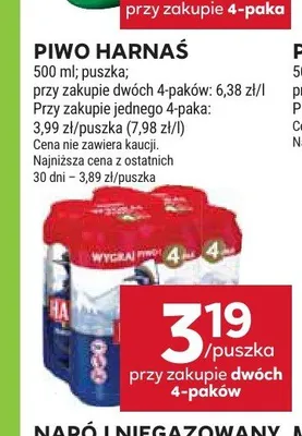 Piwo Harnaś promocja w Stokrotka