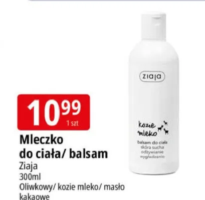 Mleczko do ciała Ziaja oliwkowe promocja w Leclerc