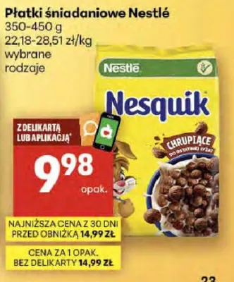 Płatki śniadaniowe promocja w Delikatesy Centrum