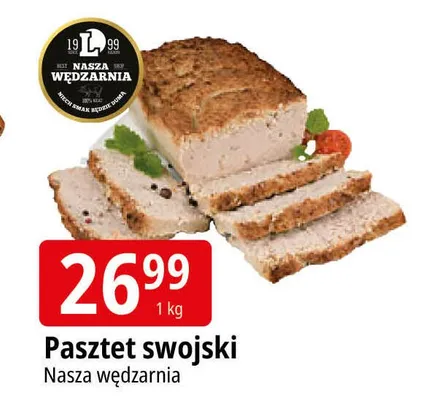 Pasztet swojski Nasza Wędzarnia promocja w Leclerc