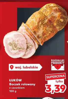 Boczek rolowany z czosnkiem Łuków promocja w Kaufland