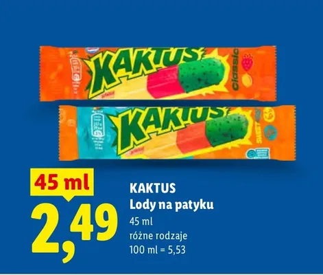Lody na patyku promocja w Lidl