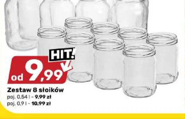 Zestaw 8 słoików 0,54 l promocja w Bricomarche