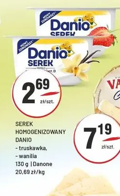 Serek homogenizowany Danio truskawka promocja w Sedal