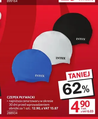 Czepek pływacki Intex promocja w Selgros