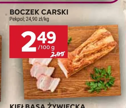 Boczek carski Pekpol promocja w Stokrotka