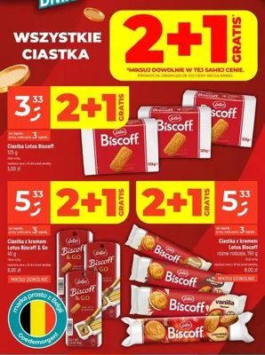 Ciastka z kremem Lotus Biscoff Biscoff Cream promocja w Dealz