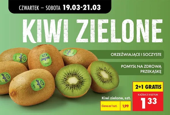 Kiwi zielone promocja w Biedronka
