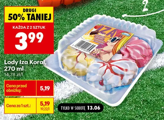 Lody Iza Koral promocja w Biedronka