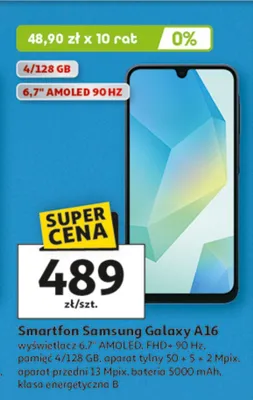 Smartfon Samsung Galaxy A16 promocja w Auchan