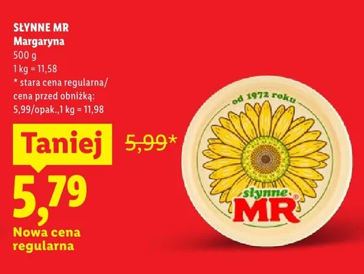 Margaryna Słynne MR promocja w Lidl