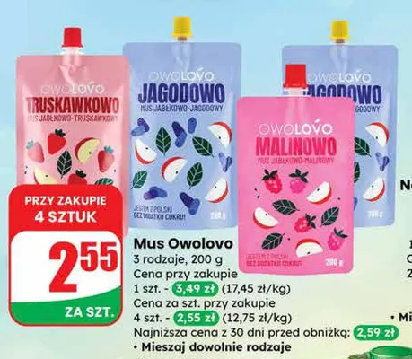 Mus owolovo promocja w Dino