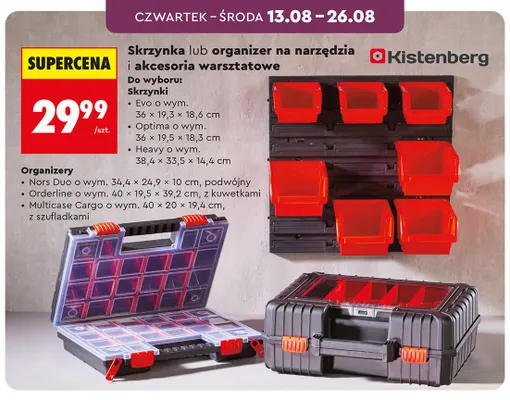 Skrzynka narzędziowa Kistenberg Evo promocja w Biedronka