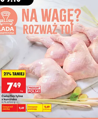 Ćwiartka tylna z kurczaka promocja w Biedronka