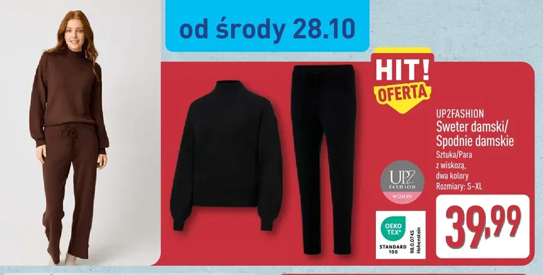 Sweter damski UP2FASHION promocja w Aldi