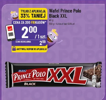 Wafel Prince Polo Black XXL Olza promocja w POLOmarket