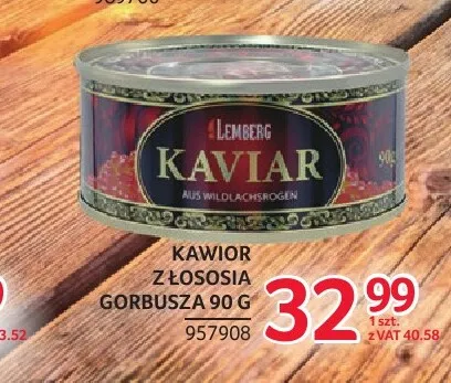 Kawior z łososia Gorbusza Lemberg promocja w Selgros