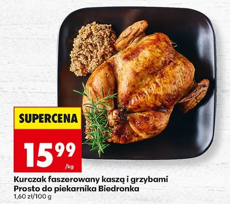 Kurczak faszerowany kaszą i grzybami Prosto do piekarnika Biedronka promocja w Biedronka