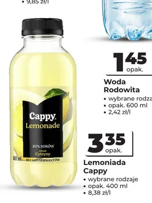 Lemoniada Cappy cytrynowa promocja w Odido