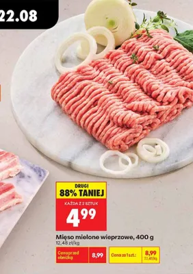 Mięso mielone wieprzowe promocja w Biedronka