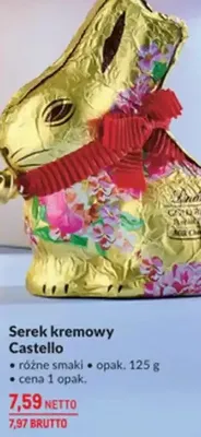 Serek kremowy Castello różne smaki promocja w Makro