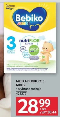 Mleka Bebiko 2-5 600 g promocja w Selgros