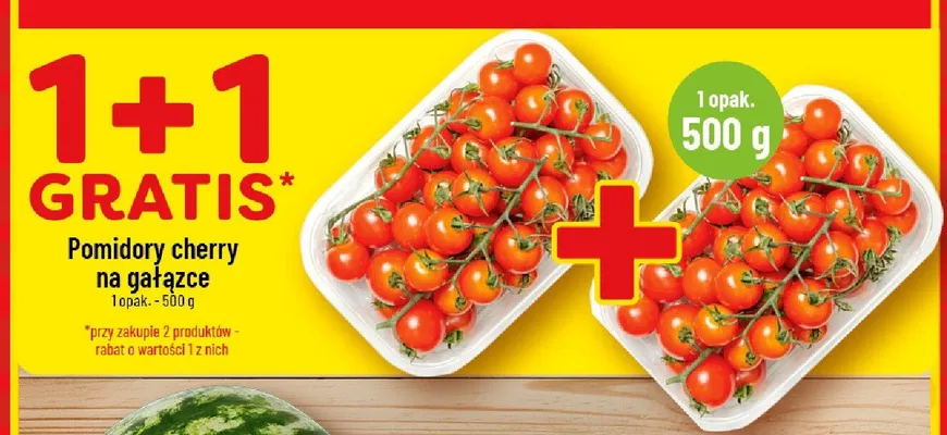 Pomidory cherry na gałązce promocja w POLOmarket