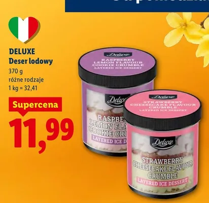Deser lodowy różne rodzaje promocja w Lidl