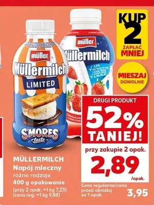 Napój mleczny Müllermilch S'mores Taste promocja w Kaufland