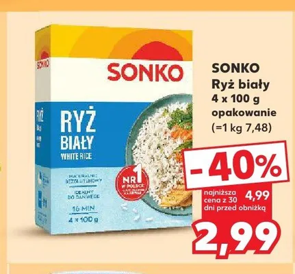 Ryż biały Sonko promocja w Kaufland
