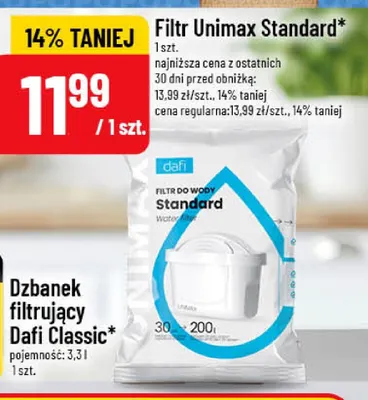 Filtr do wody Dafi Unimax Standard promocja w POLOmarket
