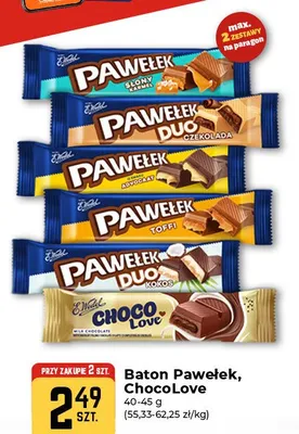 Baton Pawełek Słony Karmel promocja w Społem Częstochowa