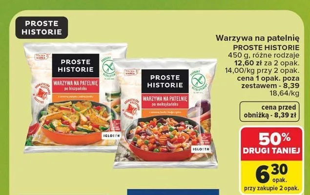 Warzywa na patelnię po hiszpańsku Proste Historie promocja w Carrefour