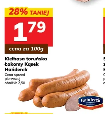 Kiełbasa toruńska Łakomy Kąsek Hańderek promocja w Hitpol