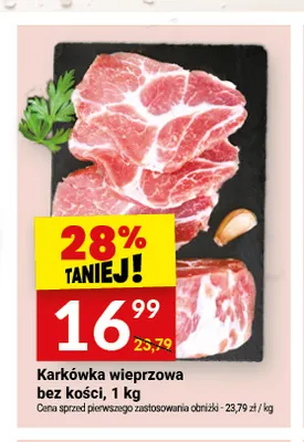 Karkówka wieprzowa bez kości promocja w Twój Market