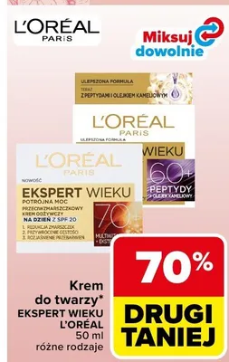 Krem do twarzy Ekspert wieku promocja w Carrefour