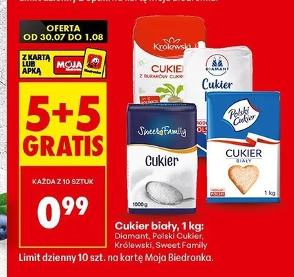 Cukier biały Królewski promocja w Biedronka
