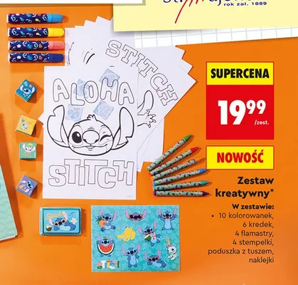 Zestaw kreatywny St. Majewski Disney Stitch promocja w Biedronka